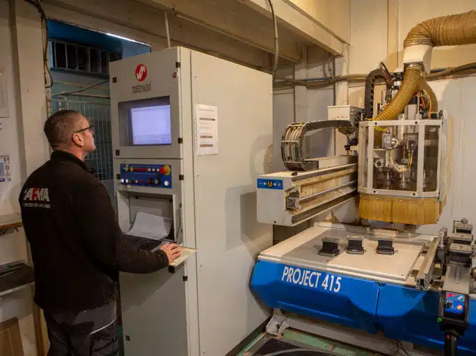 Paramétrage du centre d'usinage à commande numérique